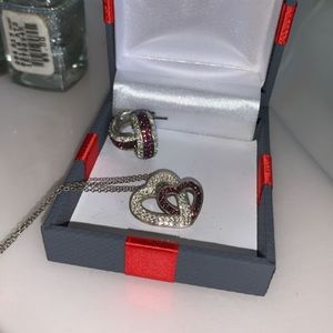 Necklace with matching earrings